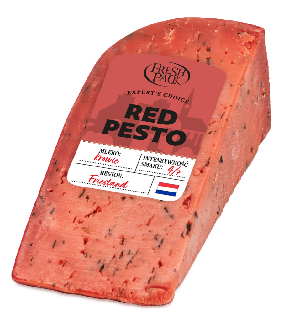 GOUDA RED PESTO CHEESE Temar