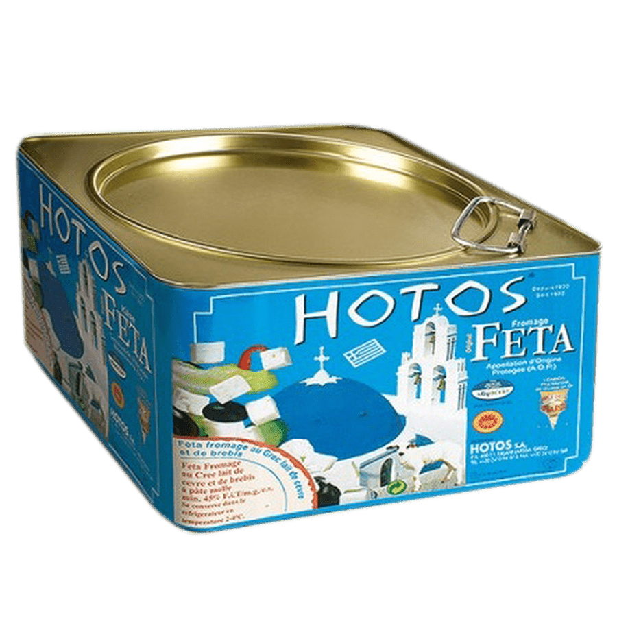 PDO HOTOS GREEK FETA CHEESE (tin)
