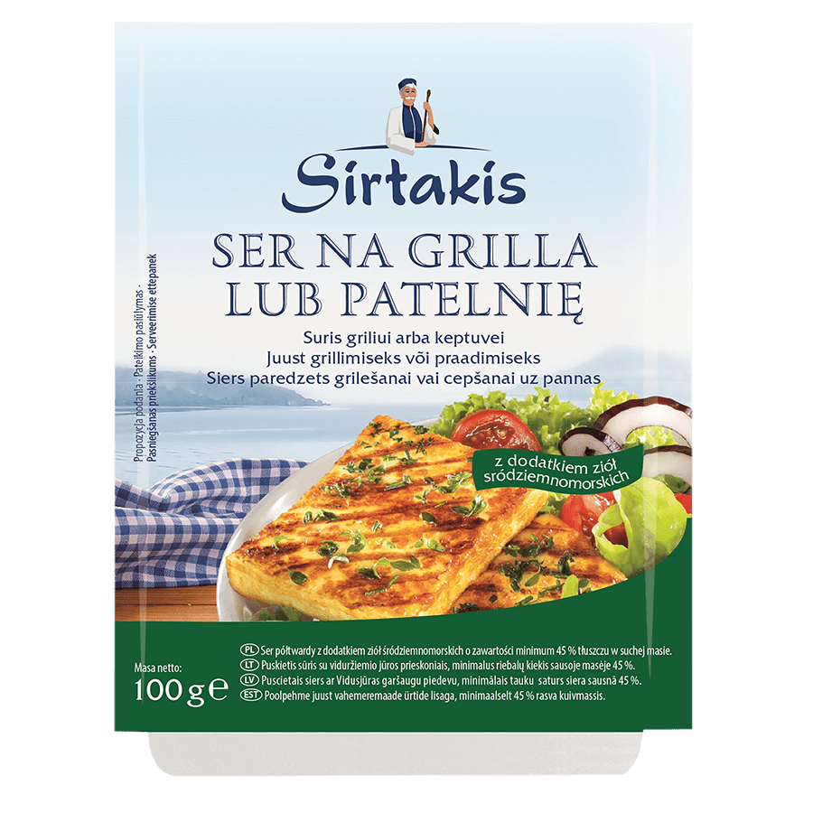SIRTAKIS CHEESE WITH HERBS FOR BARBECUE OR FRYING PAN