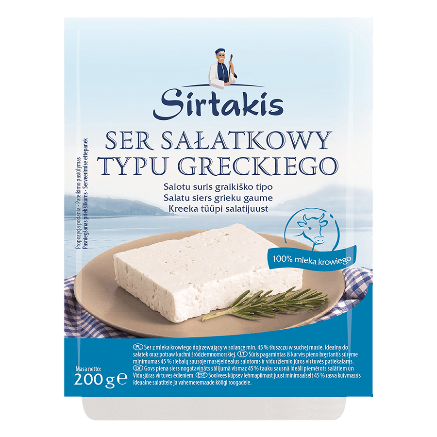 SIRTAKIS GREEK-TYPE SALAD CHEESE (slice)