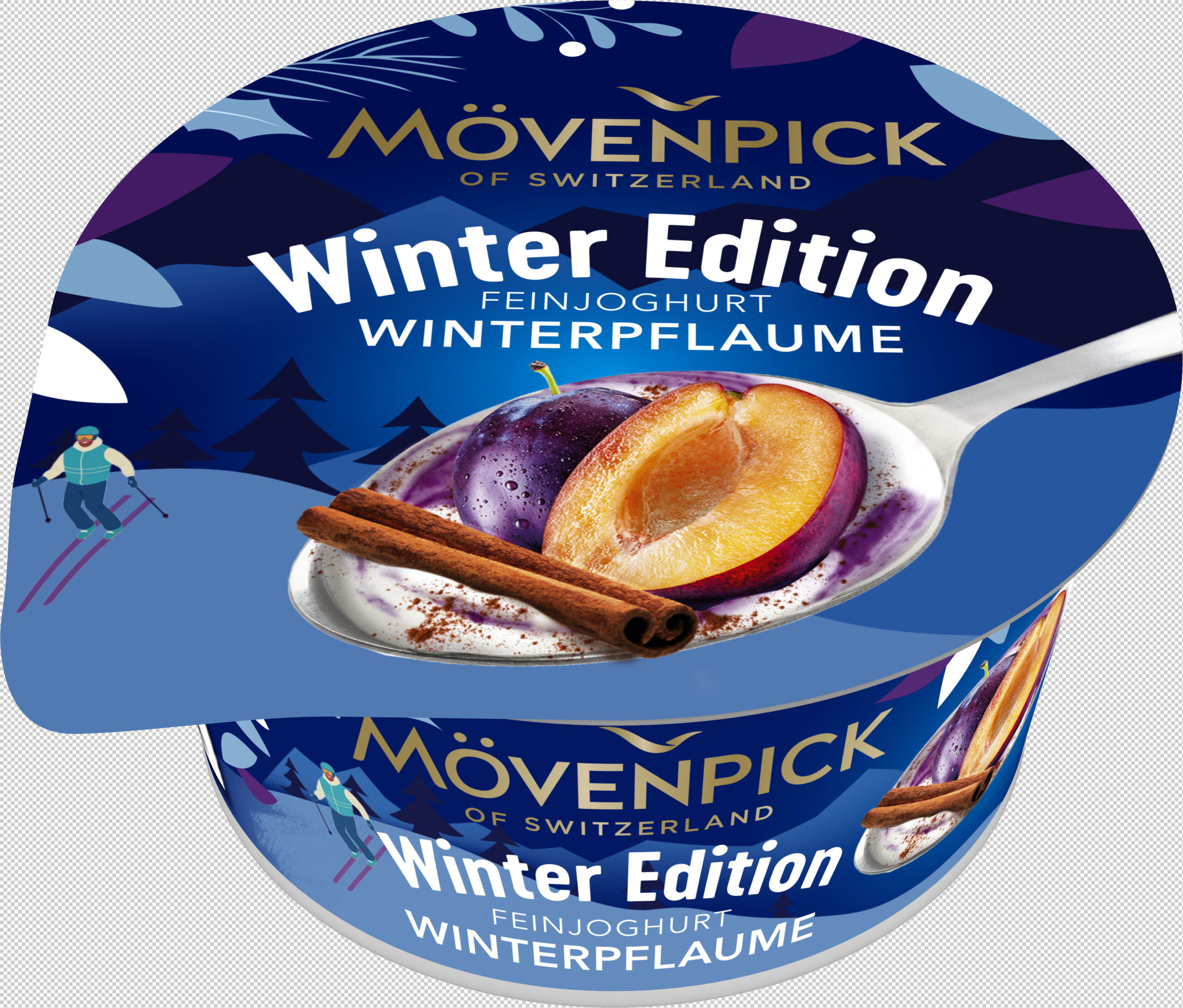 JOGURT MÖVENPICK WINTER EDITION O SMAKU ŚLIWKA-CYNAMON