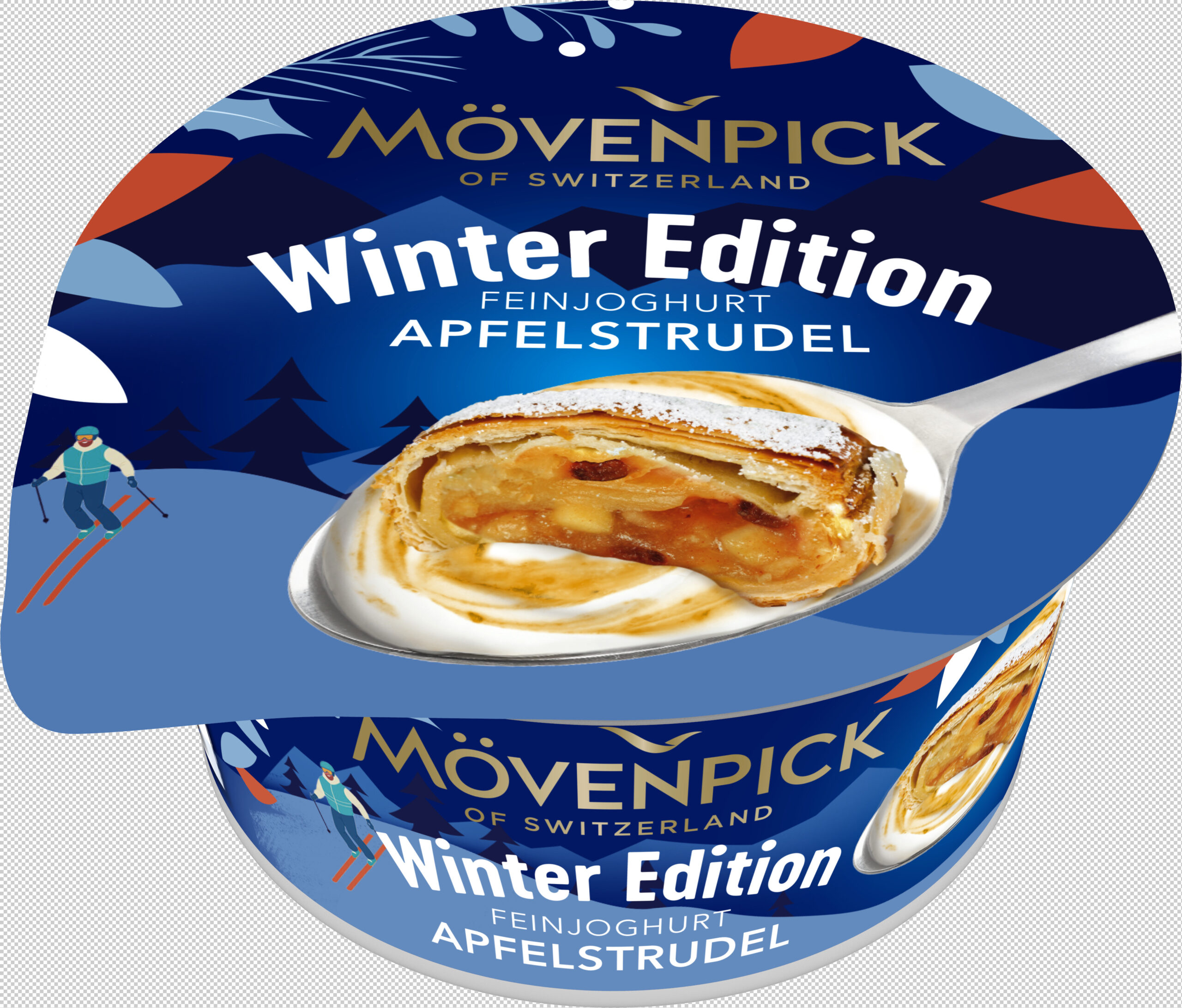 JOGURT MÖVENPICK WINTER EDITION o smaku strudla jabłkowego