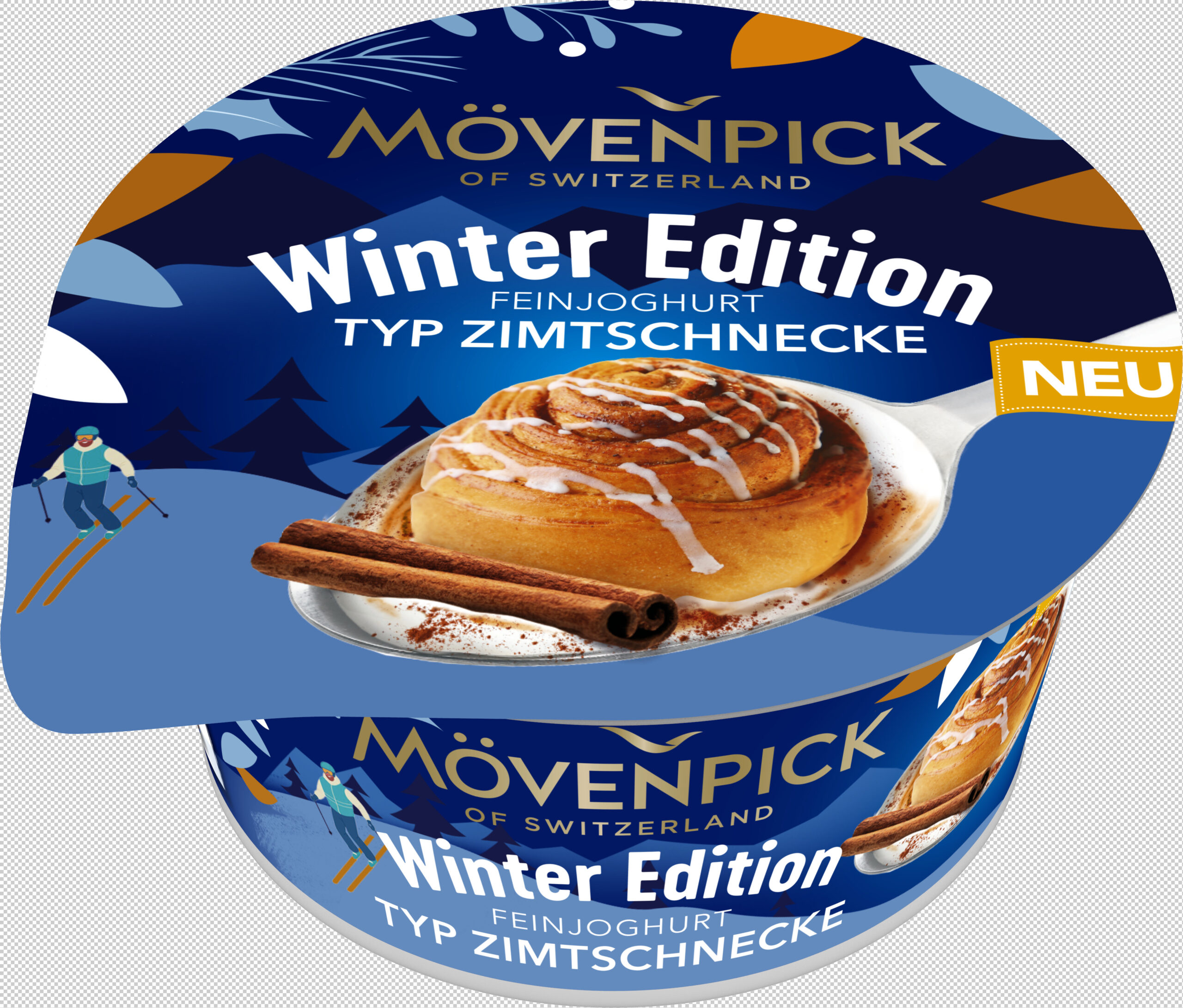 JOGURT MÖVENPICK WINTER EDITION o smaku drożdżówki cynamonowej